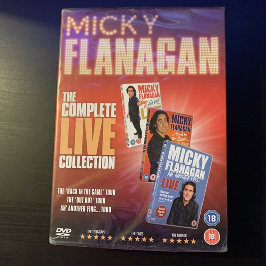 *New Sealed* Micky Flanagan The Complete Live Collection (DVD, 2013) Region 2