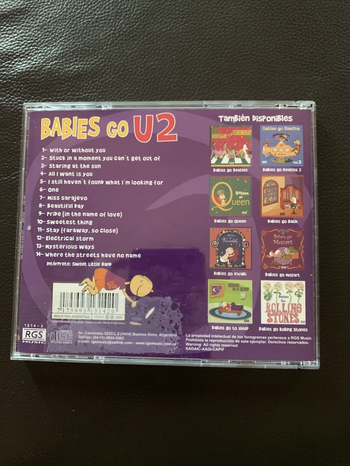 Babies Go U2 for Children Lullaby (CD, 2005)