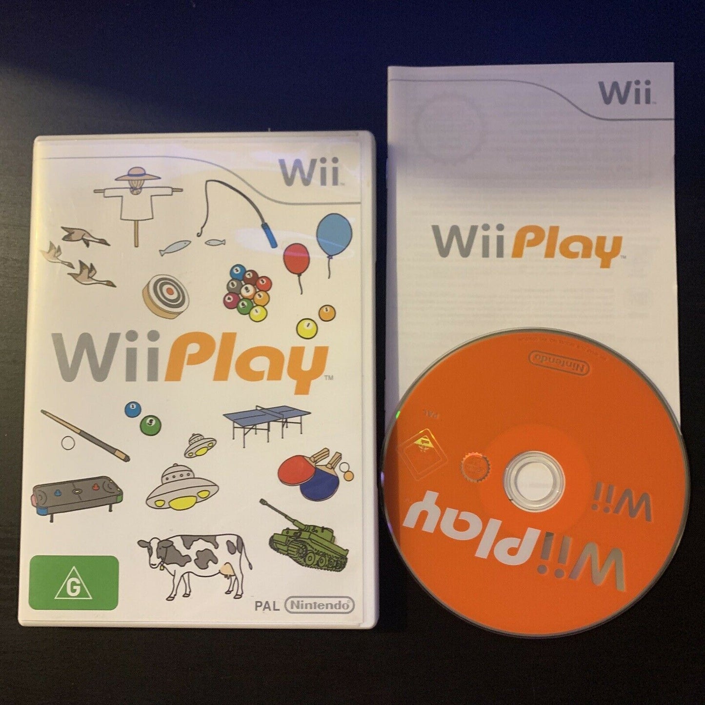 Wii Play (Nintendo Wii, 2006) With Manual PAL
