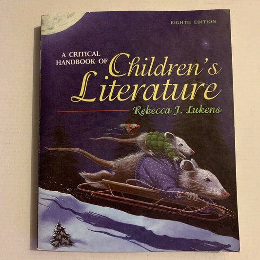A Critical Handbook of Children's Literature by Rebecca J. Lukens (Paperback,...