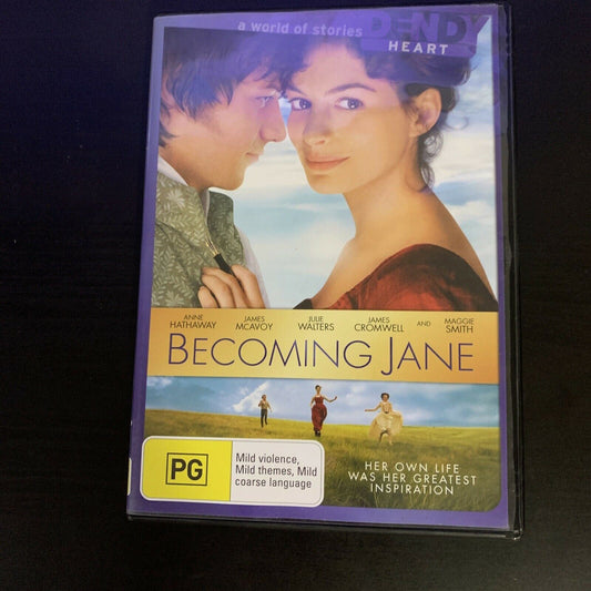 Becoming Jane (DVD, 2006) Anne Hathaway, James McAvoy. Region 4,2
