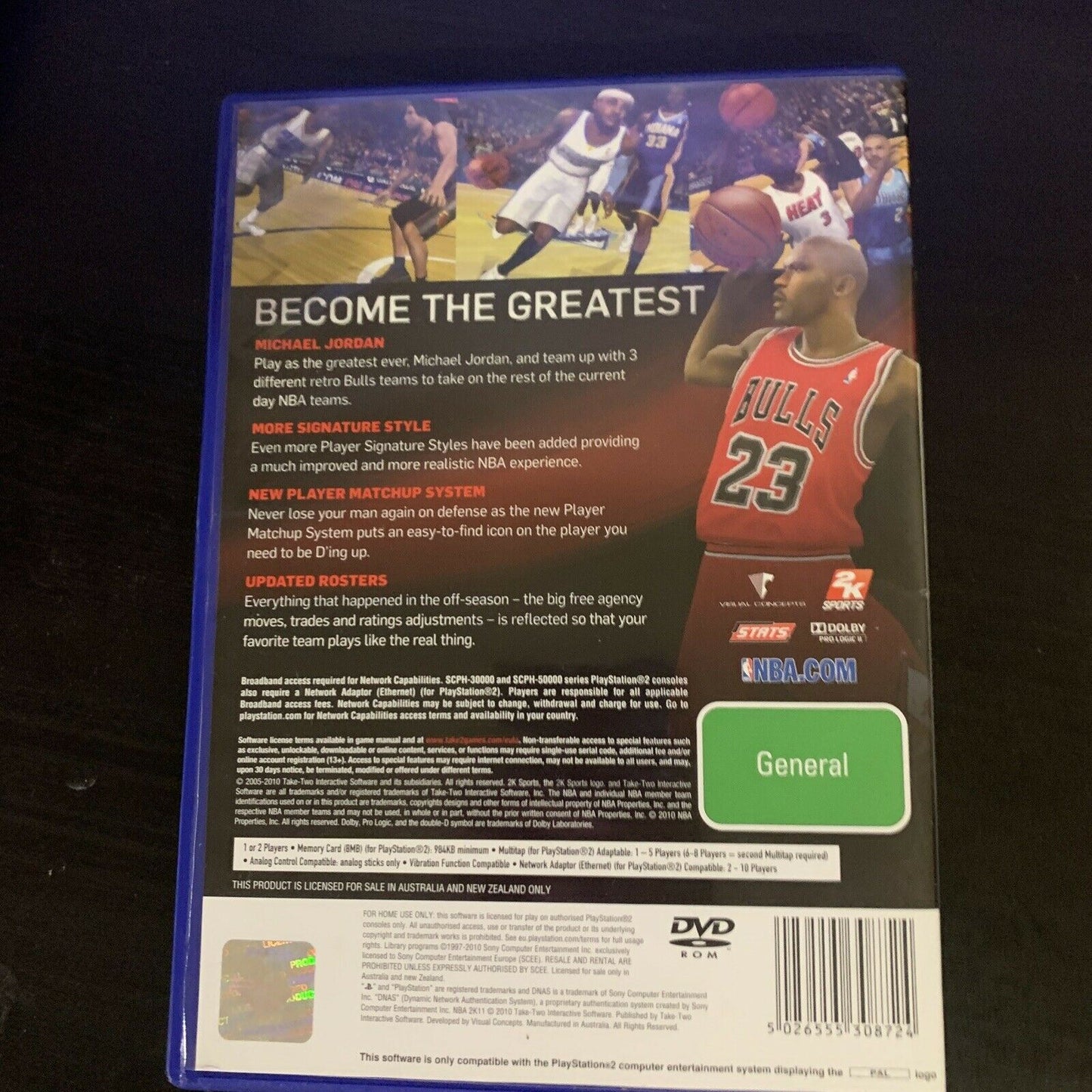 NBA 2K11 - PlayStation 2 - Michael Jordan with Manual PAL