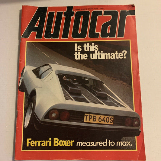 Autocar Magazine May 1978 - Ferrari Boxer