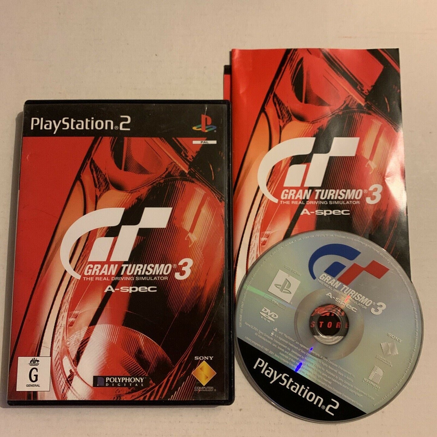 Gran Turismo 3: A -Spec Platinum - PS2 Playstation 2 PAL Game with Manual