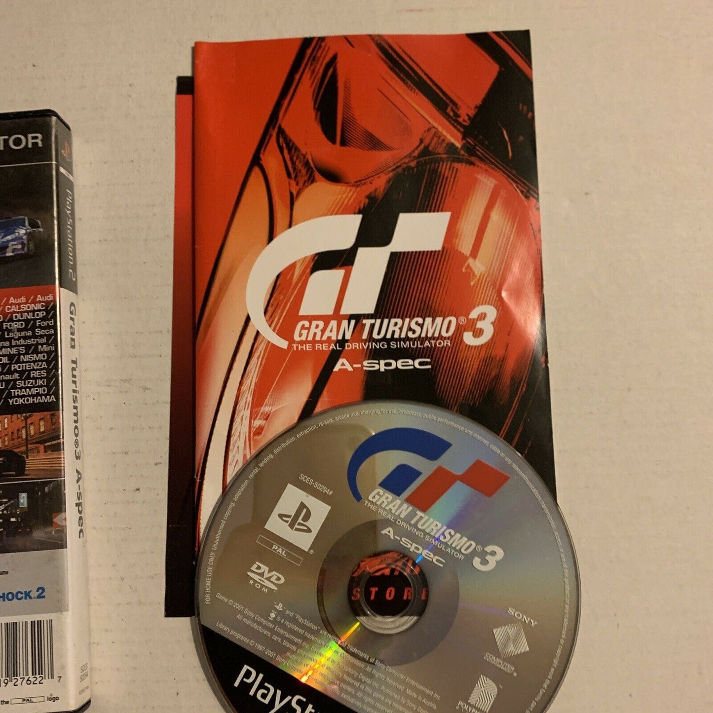 Gran Turismo 3: A -Spec Platinum - PS2 Playstation 2 PAL Game with Manual