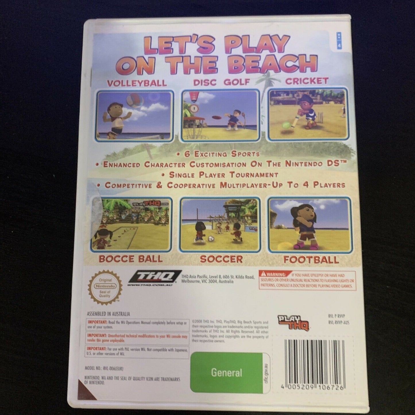 Big Beach Sports - Nintendo Wii Game PAL