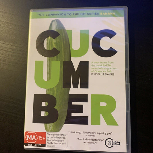 Cucumber (DVD, 2015, 3-Disc Set) Vincent Franklin Region 4