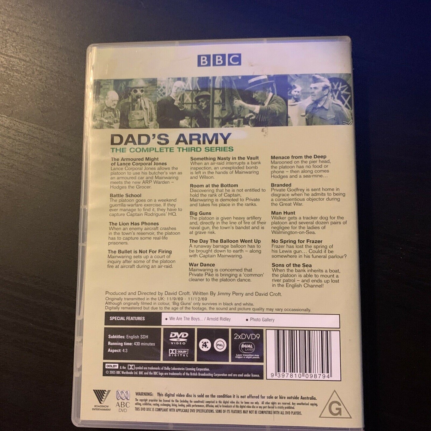 Dad's Army : Series 3 (DVD, 1968) Region 4,2 - Classic BBC TV Comedy