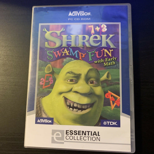 Shrek - Swamp Fun With Early Math (PC CDROM, 2002)