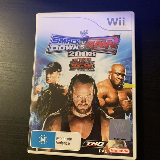 Smackdown vs Raw 2008 - Nintendo Wii Game PAL