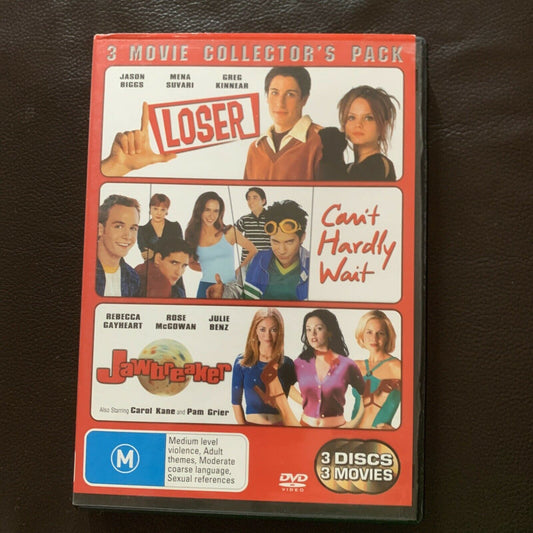 Can't Hardly Wait /Loser / Jawbreaker (3 Movie Collector's Pack) - Region 4 DVD