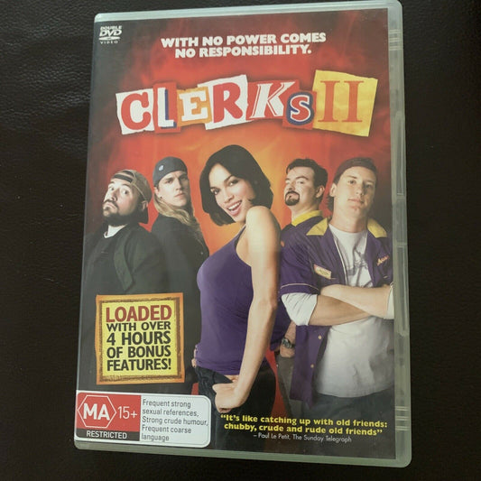 Clerks 2 (DVD, 2006) Kevin Smith, Jason Newest, Jeff Anderson. Region 4