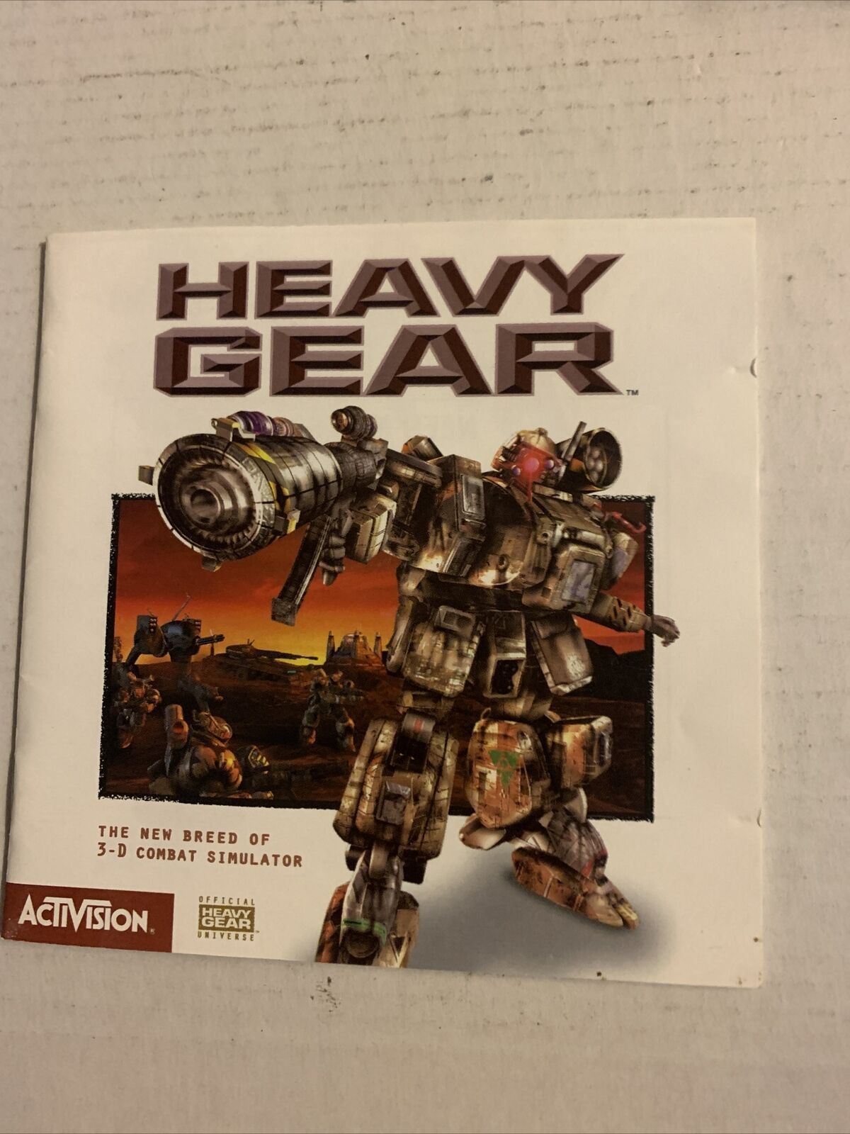 Heavy Gear - 1997 PC Cdrom Game Activision Win 95 2cd With Manual