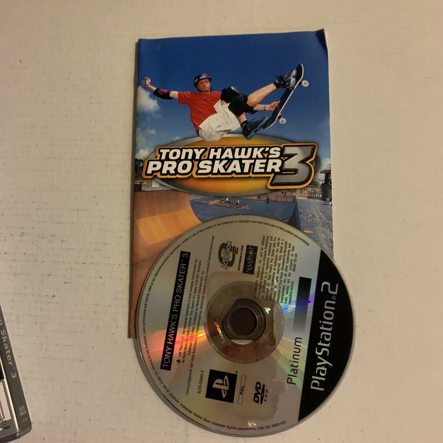 Tony Hawk's Pro Skater 3 - PS2 Game With Manual PAL