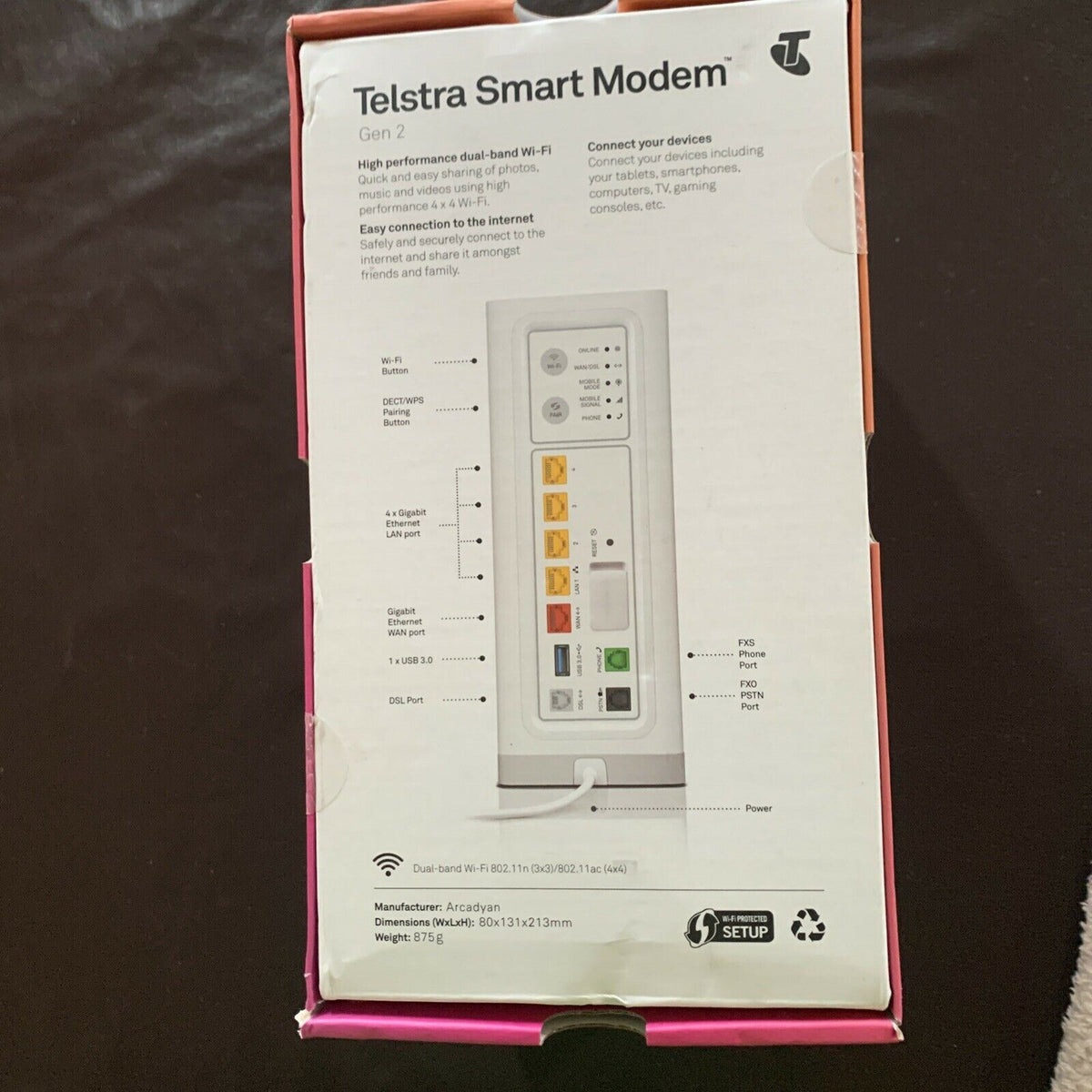 Telstra First Gen Modem TELSTRA SMART MODEM GEN2 With Voice Backup LH1000 – Retro Unit