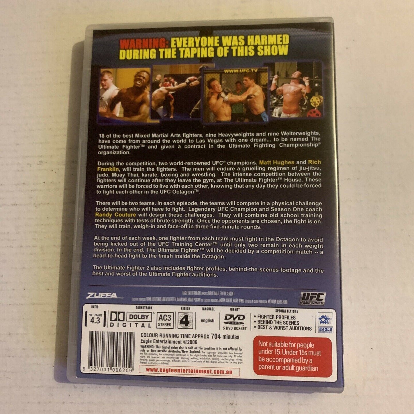 UFC: The Ultimate Fighter - Season 2 (DVD, 2006, 5-Disc) Region 4