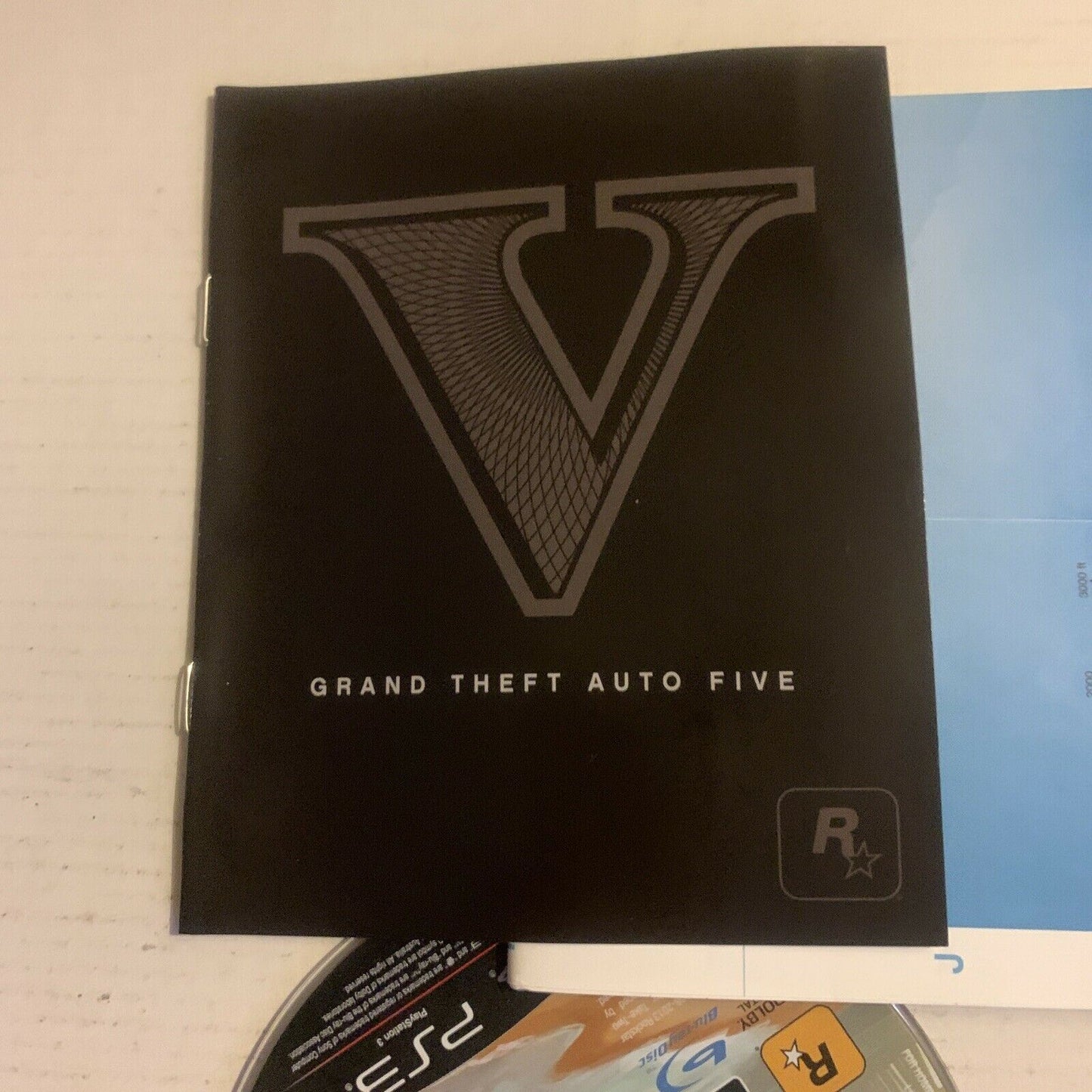 Grand Theft Auto Five GTA V 5 (PS3) w/ manual & Map