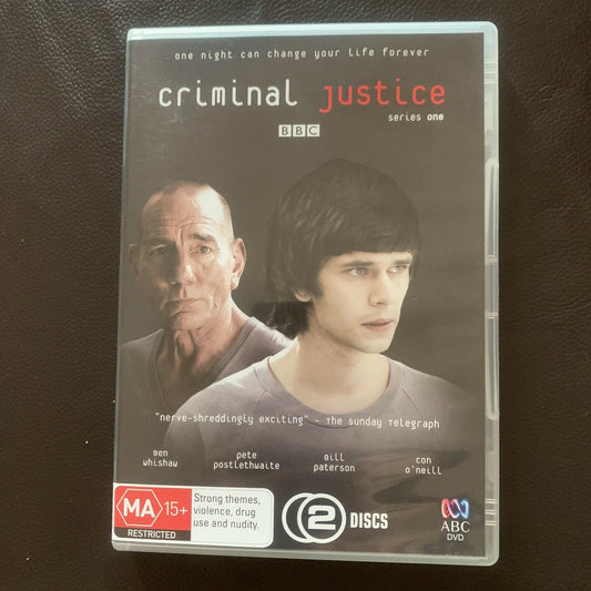 Criminal Justice : Season 1 (DVD, 2008) Ben Whishaw, Bill Paterson. Region 4