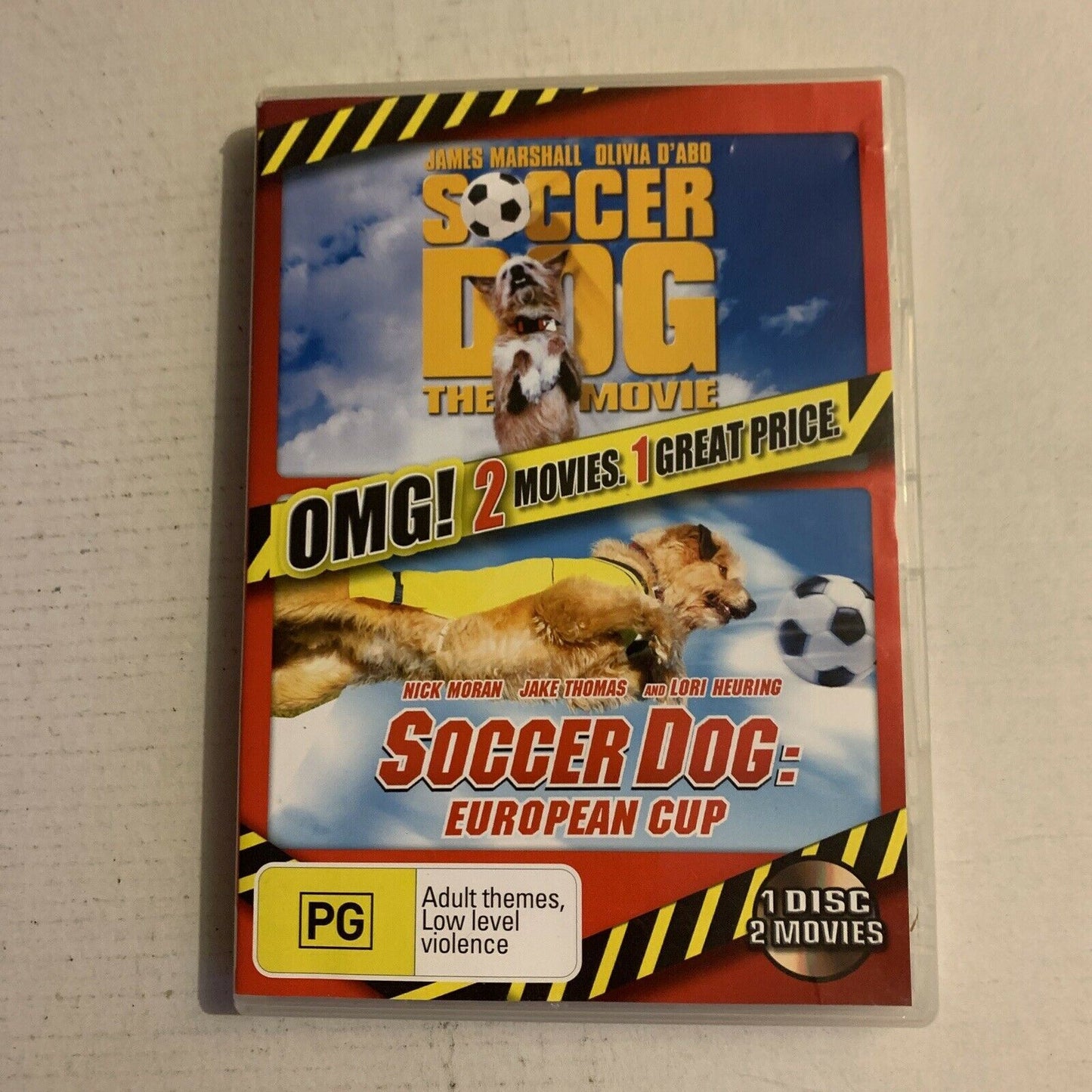 Soccer Dog - The Movie & Soccer Dog - European Cup (DVD, 2007)  Region 4