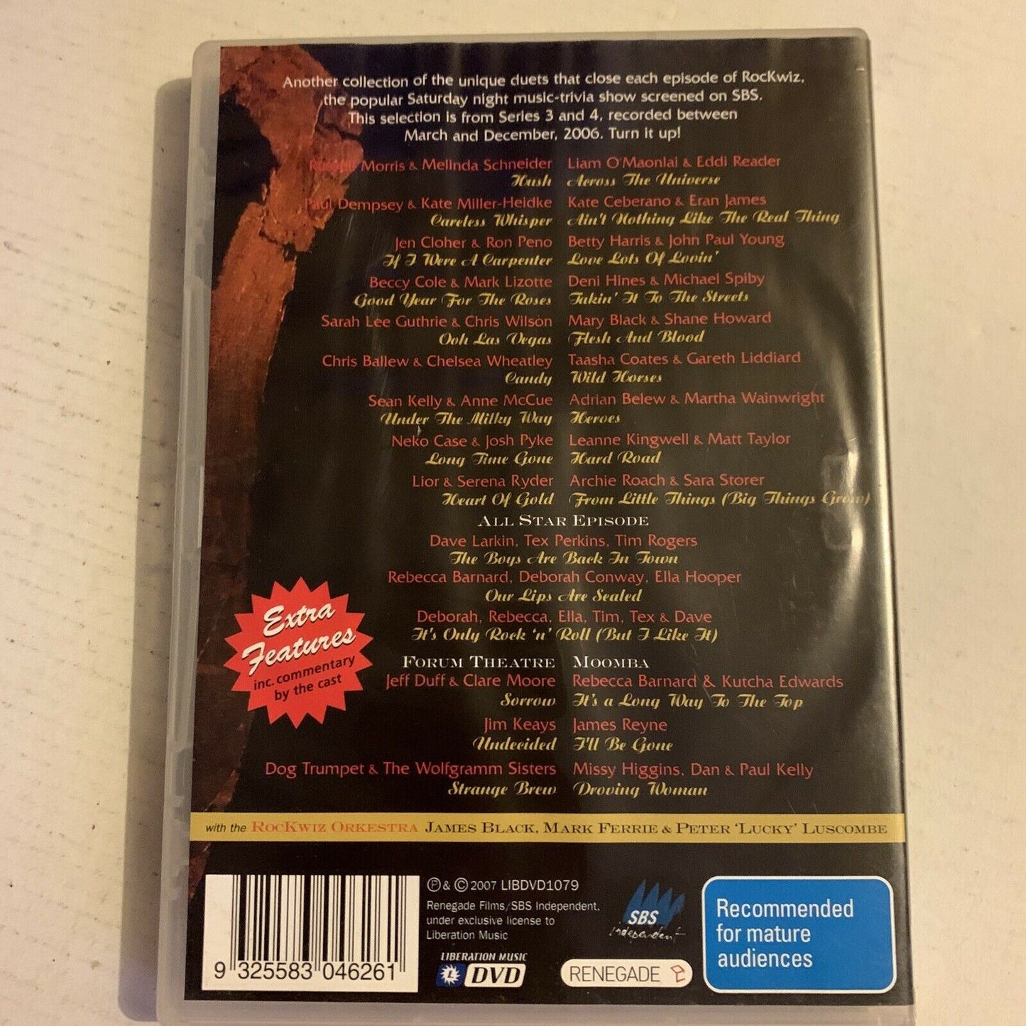 The Rockwiz Duets - Volume II - (DVD, 2007) SBS  Region Free