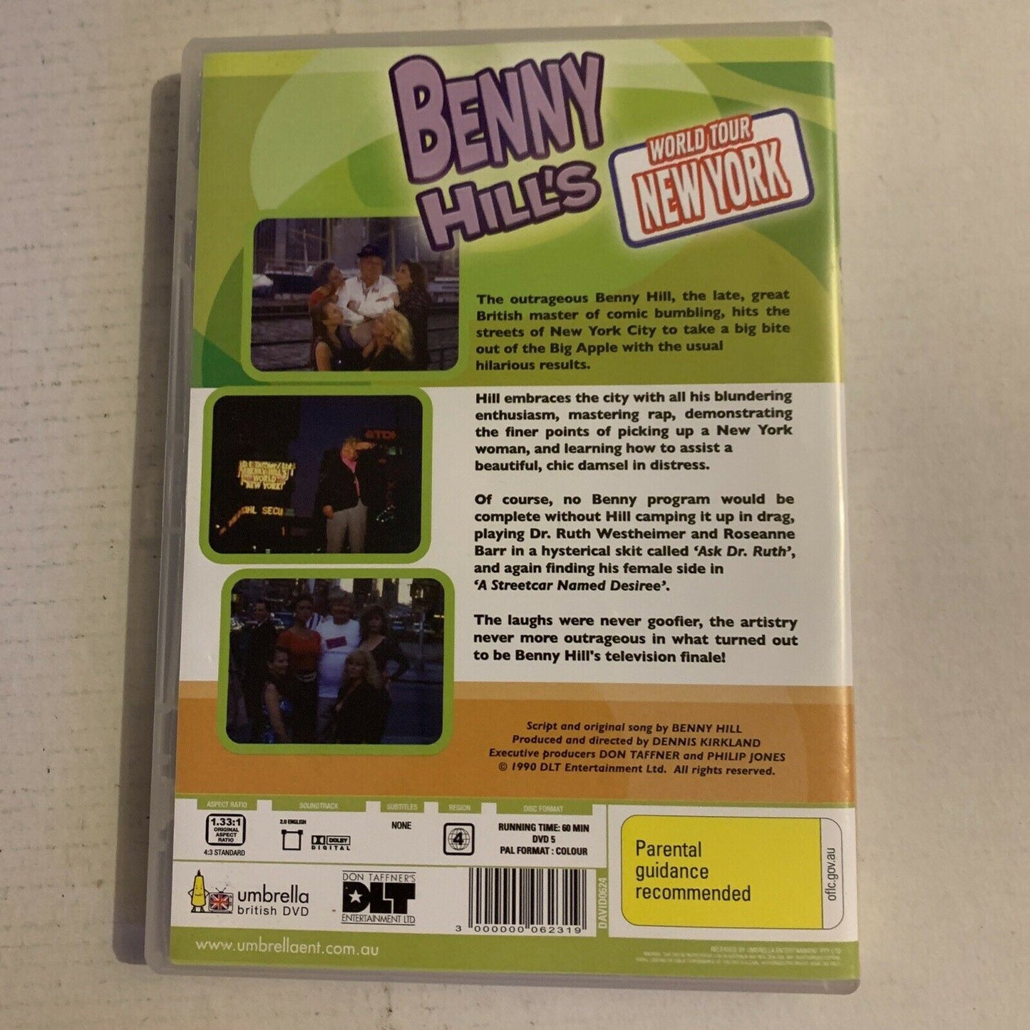 Benny Hill's World Tour - New York (DVD, 2007)  Region 4,2