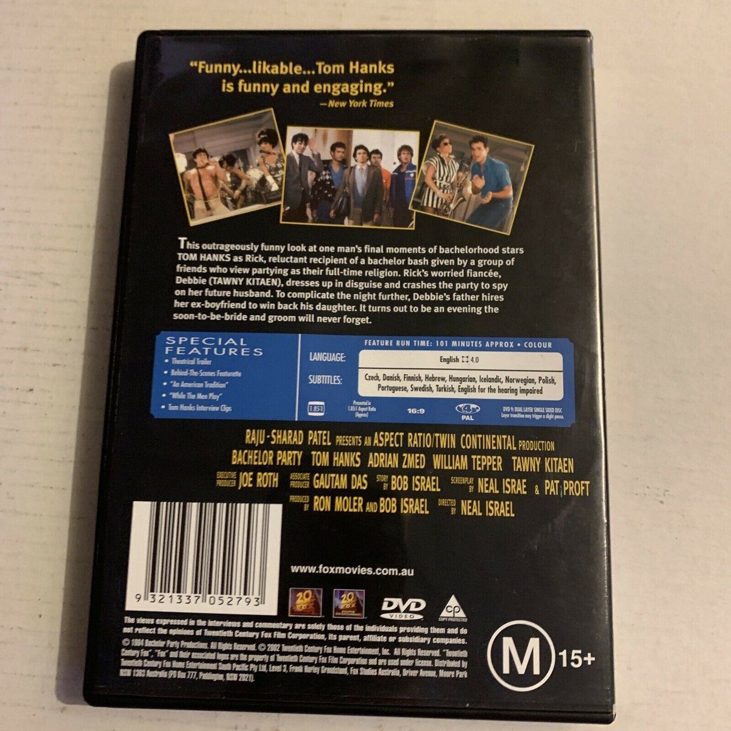 Bachelor Party (DVD, 1984) Tom Hanks, Adrian Zmed. Region 4
