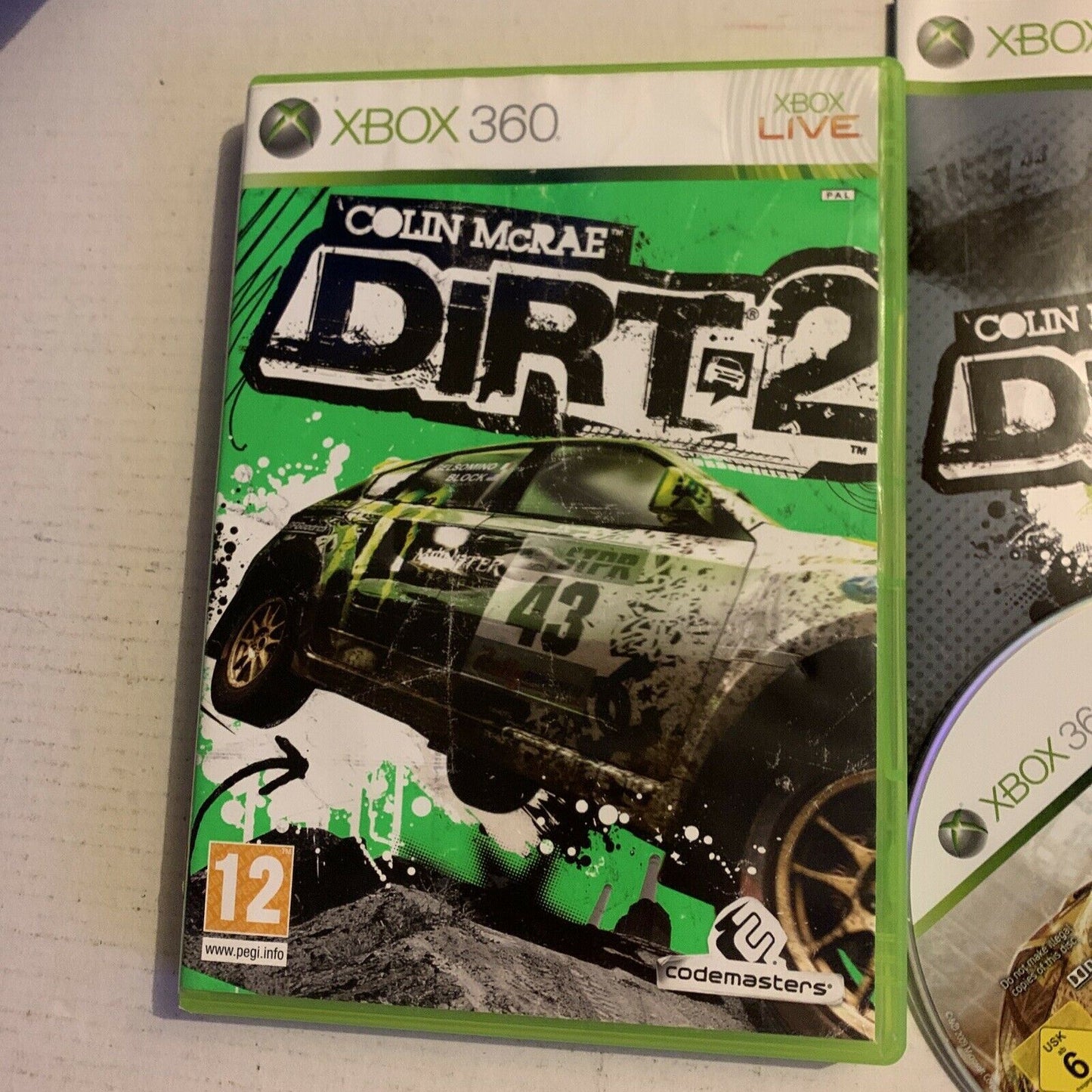 Colin McRae Dirt 2, Xbox 360 With Manual PAL