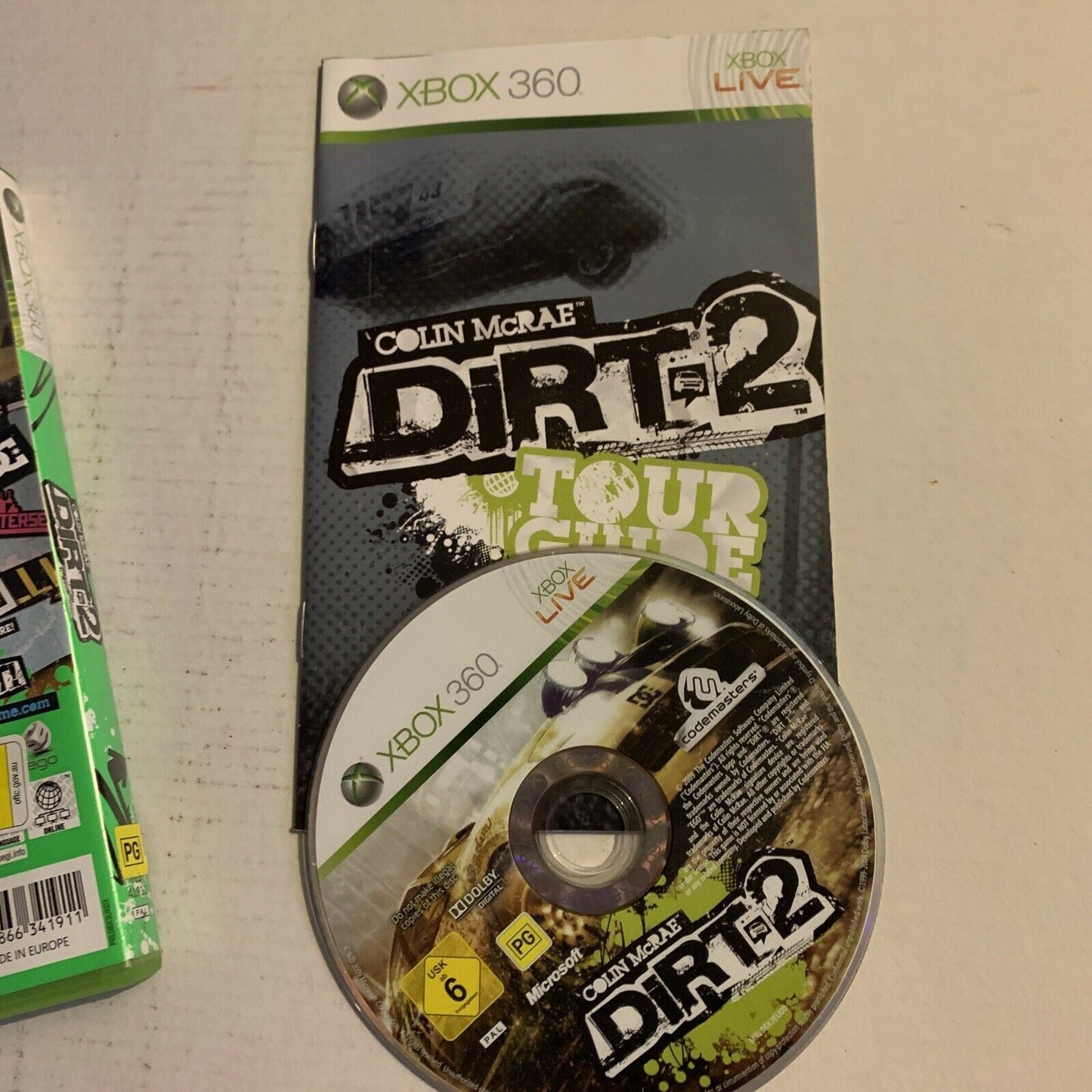 Colin McRae Dirt 2, Xbox 360 With Manual PAL