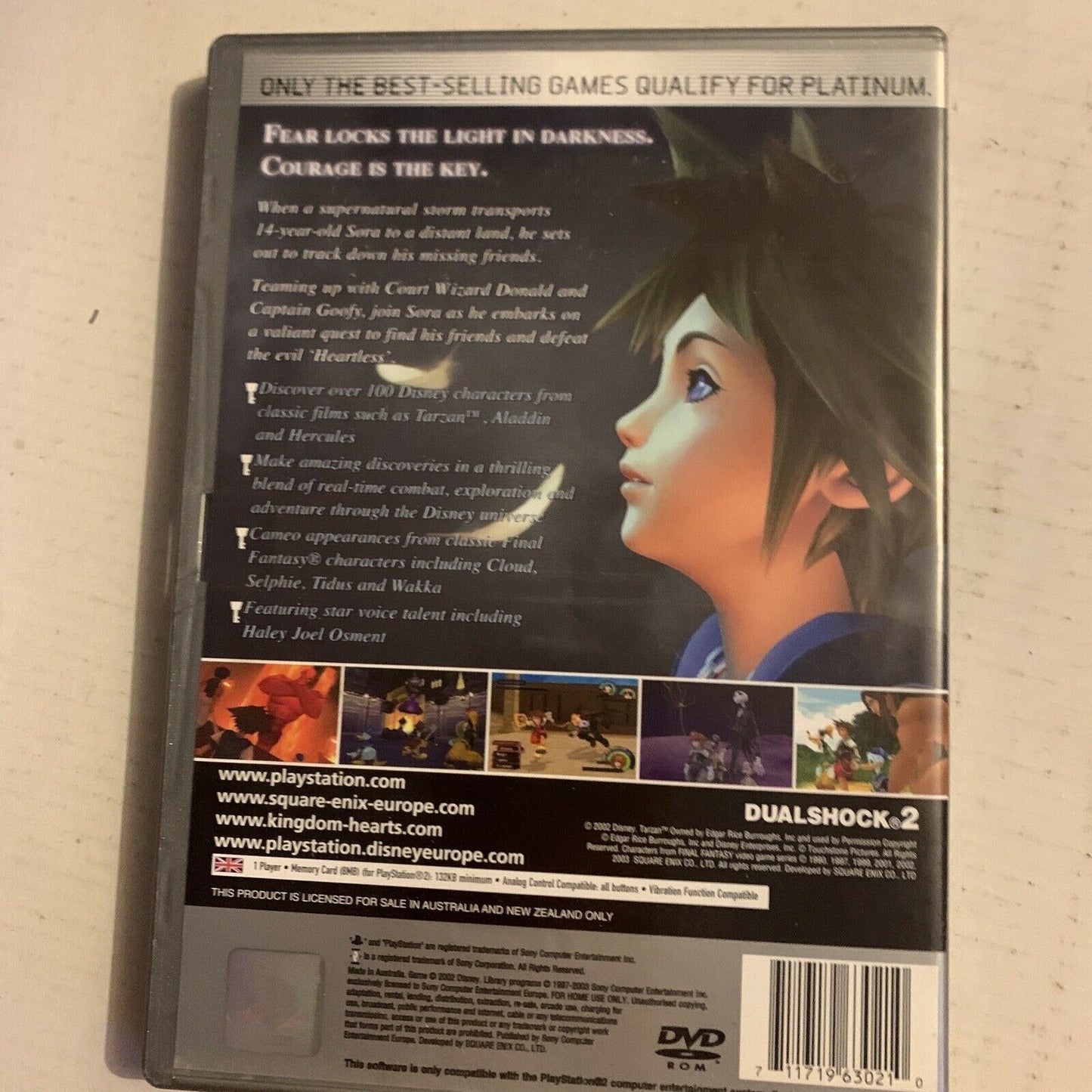 Kingdom Hearts - Platinum Sony PS2 (PAL) With Manual