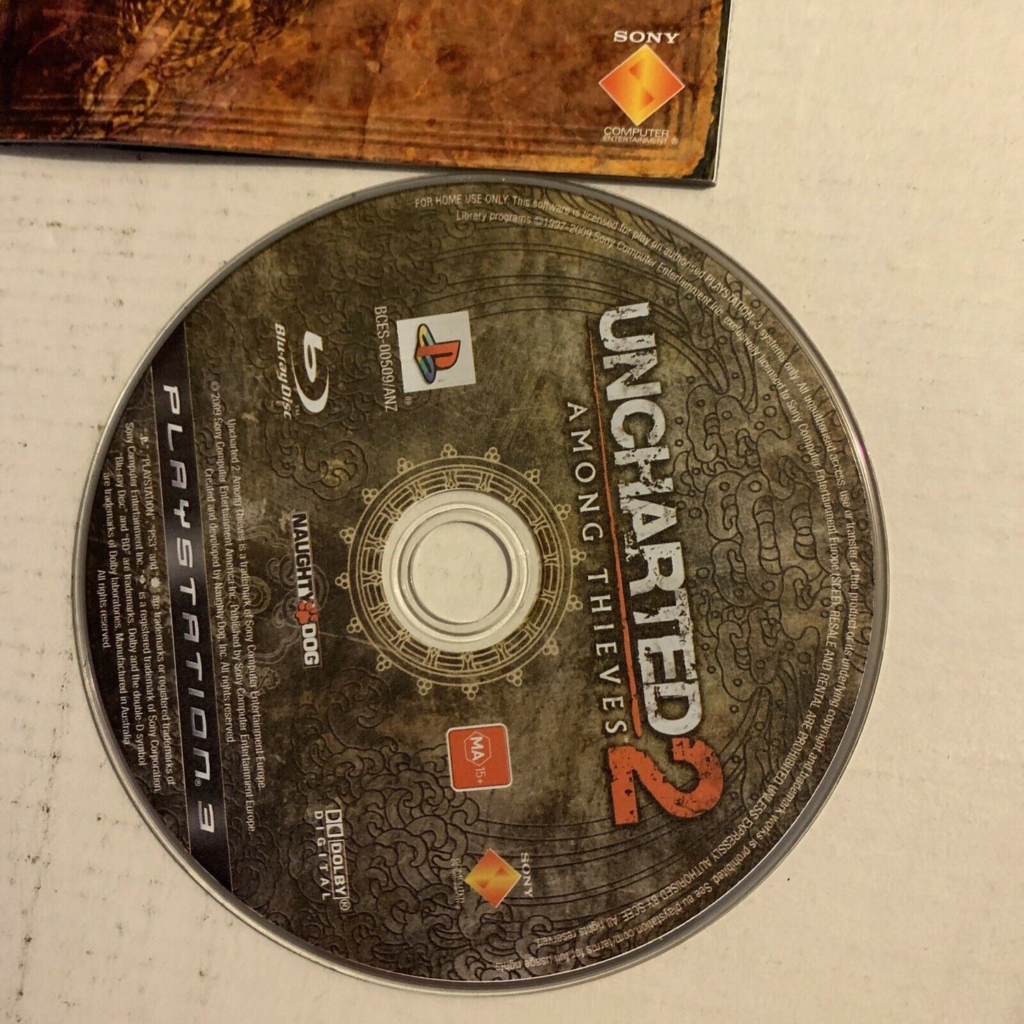 Uncharted 2 Among Thieves for Playstation 3 with Manual - PS3 - FREE AUS POST