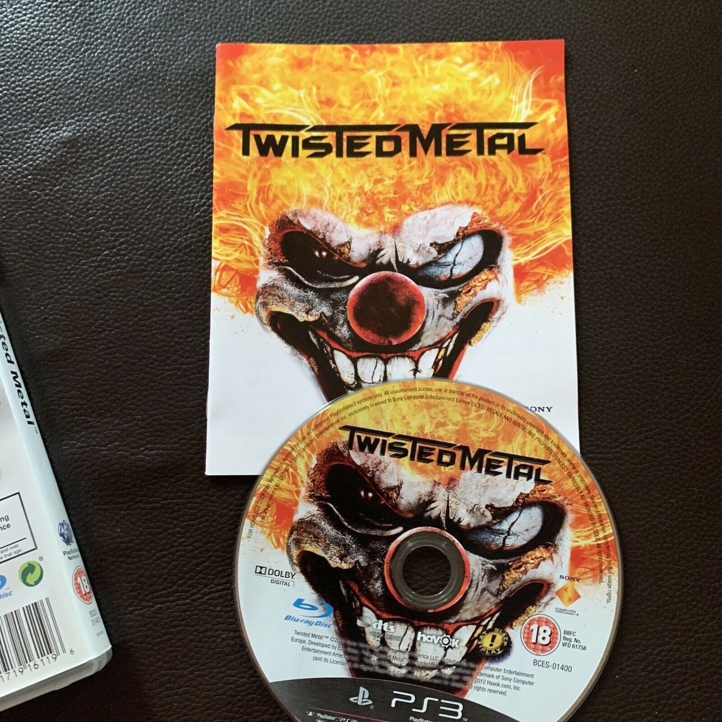 Twisted Metal - Sony PS3 PlayStation 3 with manual