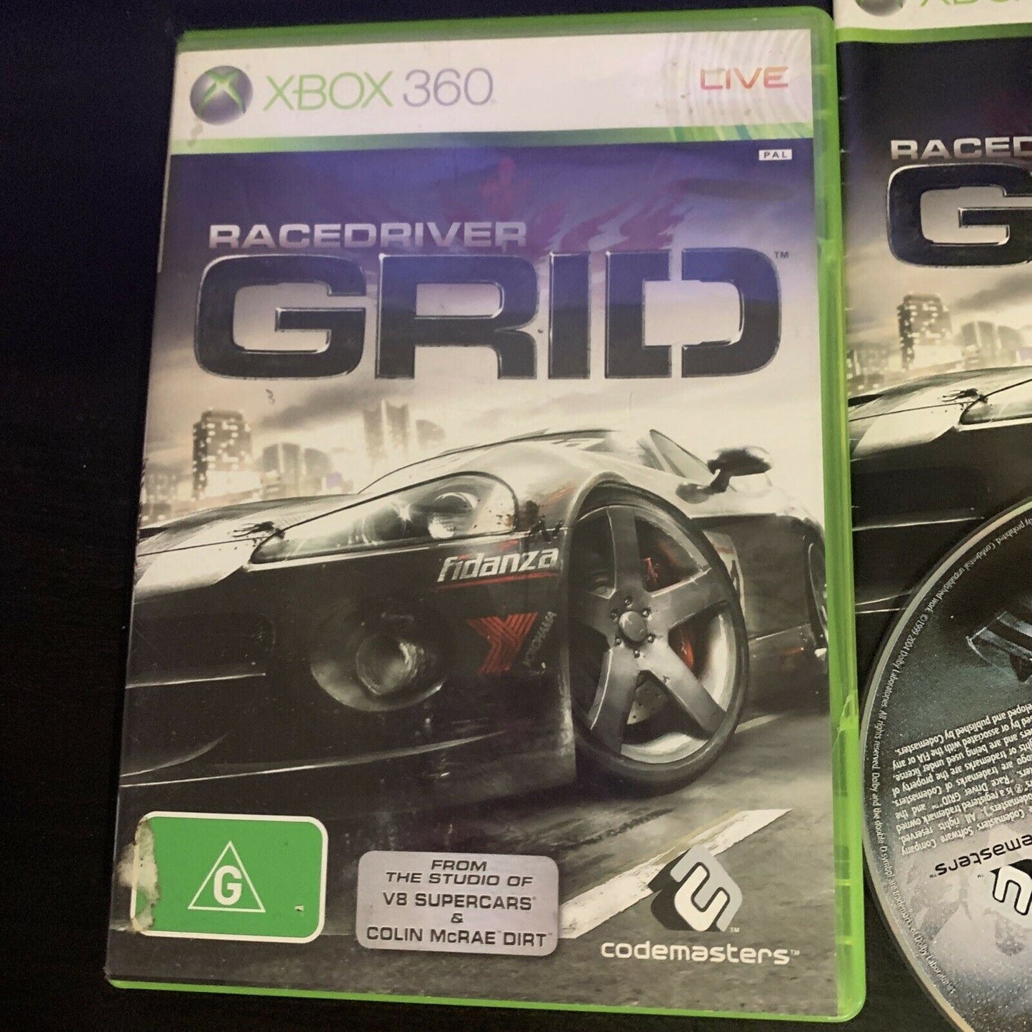 Race Driver Grid - Microsoft XBOX 360 PAL Game Includes Manual