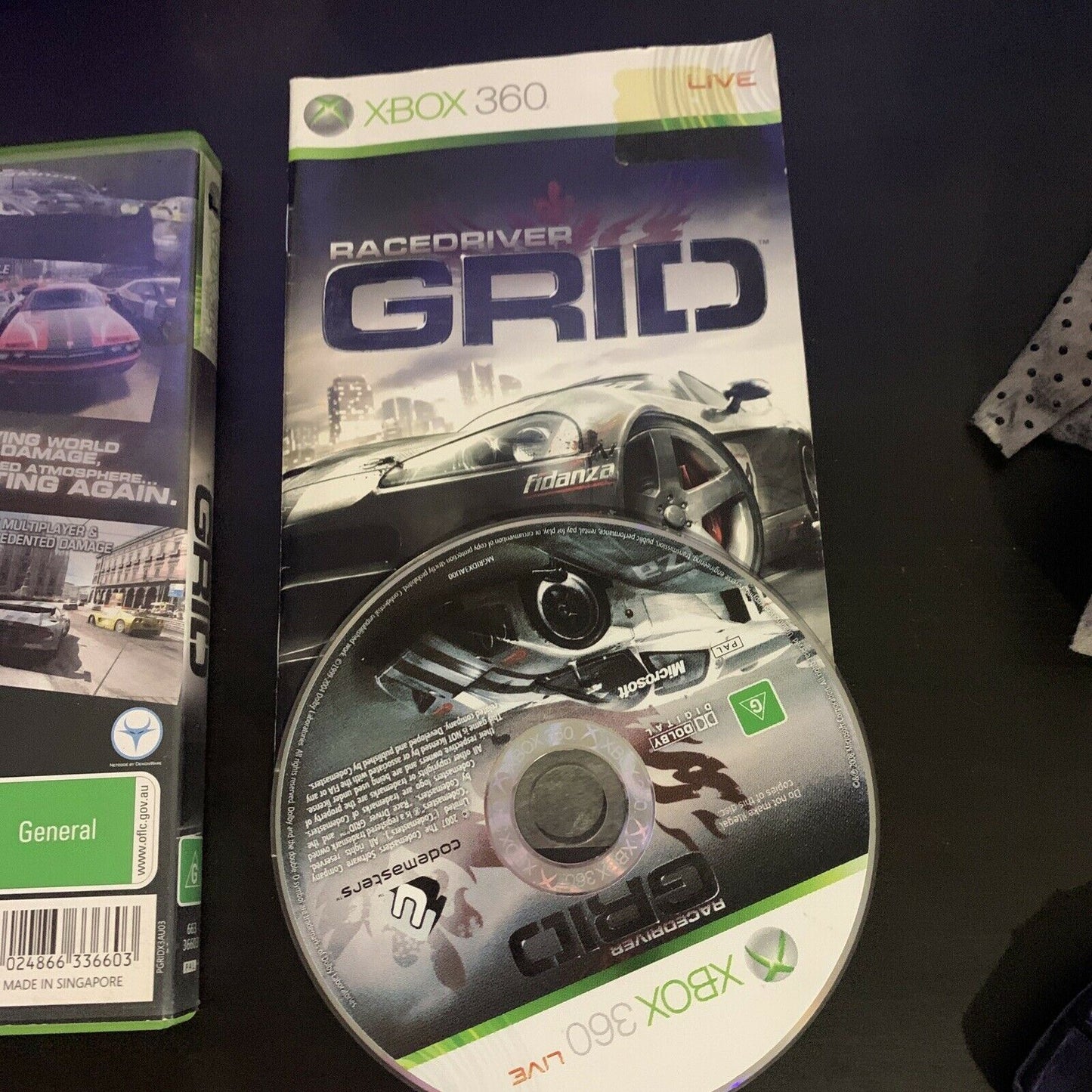 Race Driver Grid - Microsoft XBOX 360 PAL Game Includes Manual