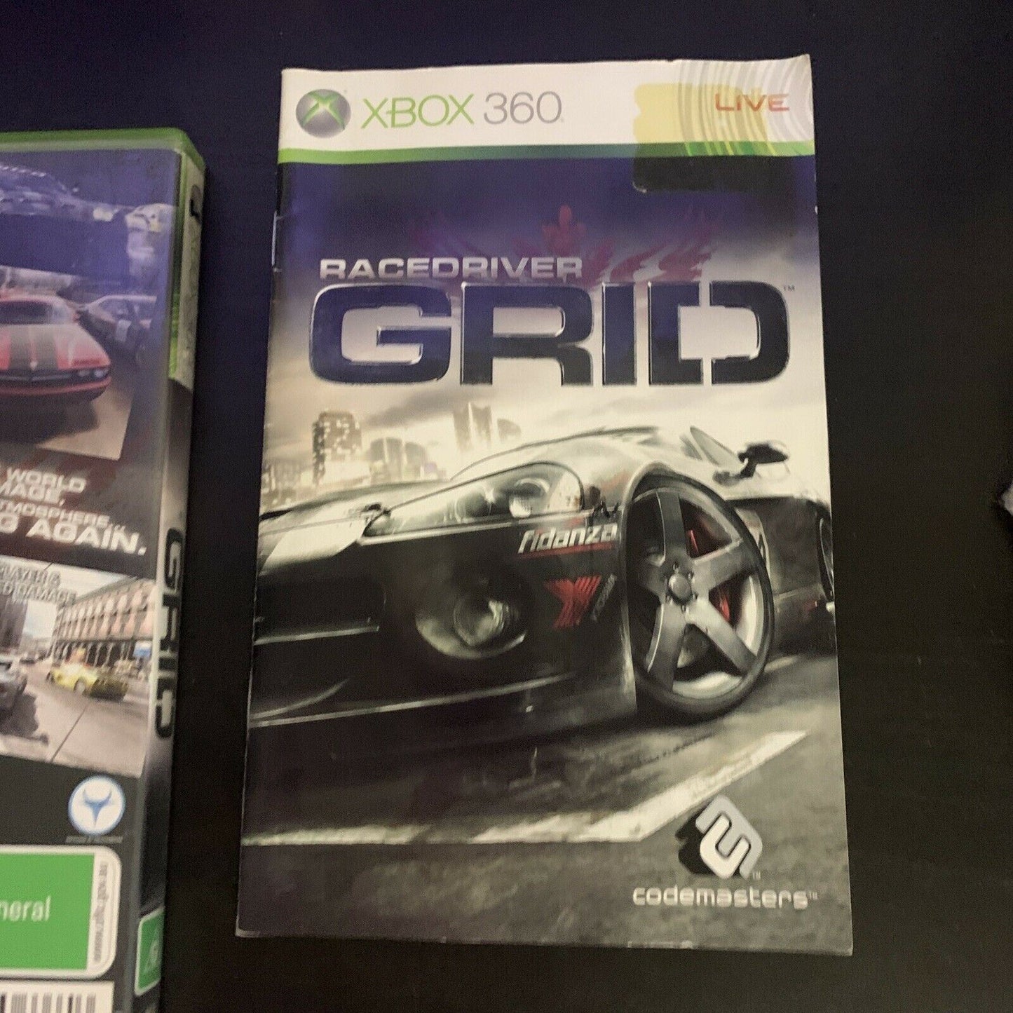 Race Driver Grid - Microsoft XBOX 360 PAL Game Includes Manual