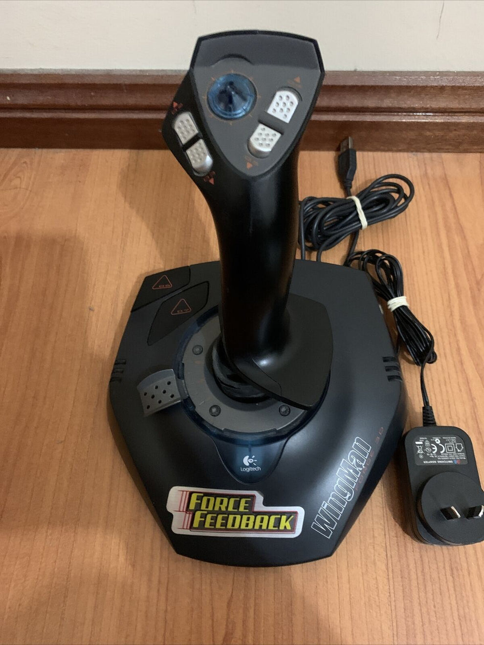 Logitech Wingman Force 3d Force Feedback Joystick Retro Unit 8942