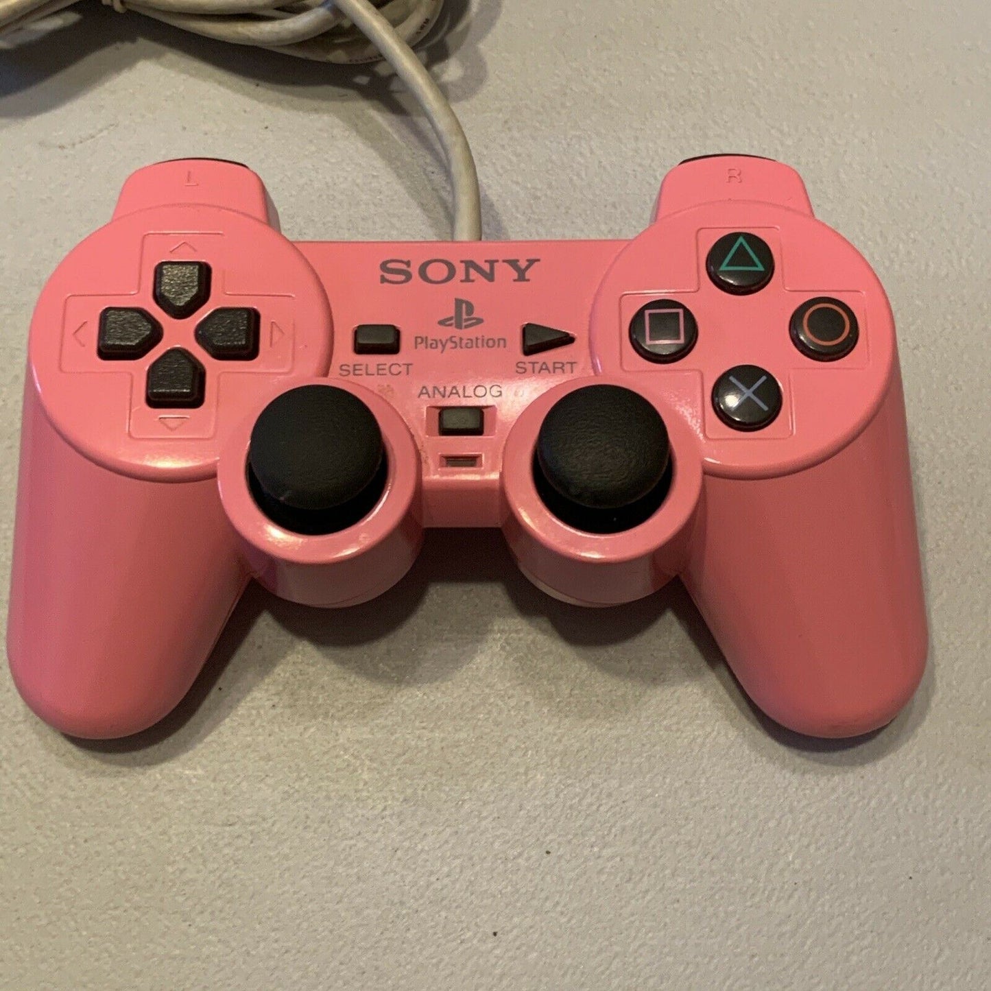 Sony Playstation 2 PS2 Dual Shock 2 Pink Wired Controller - SCPH-10010