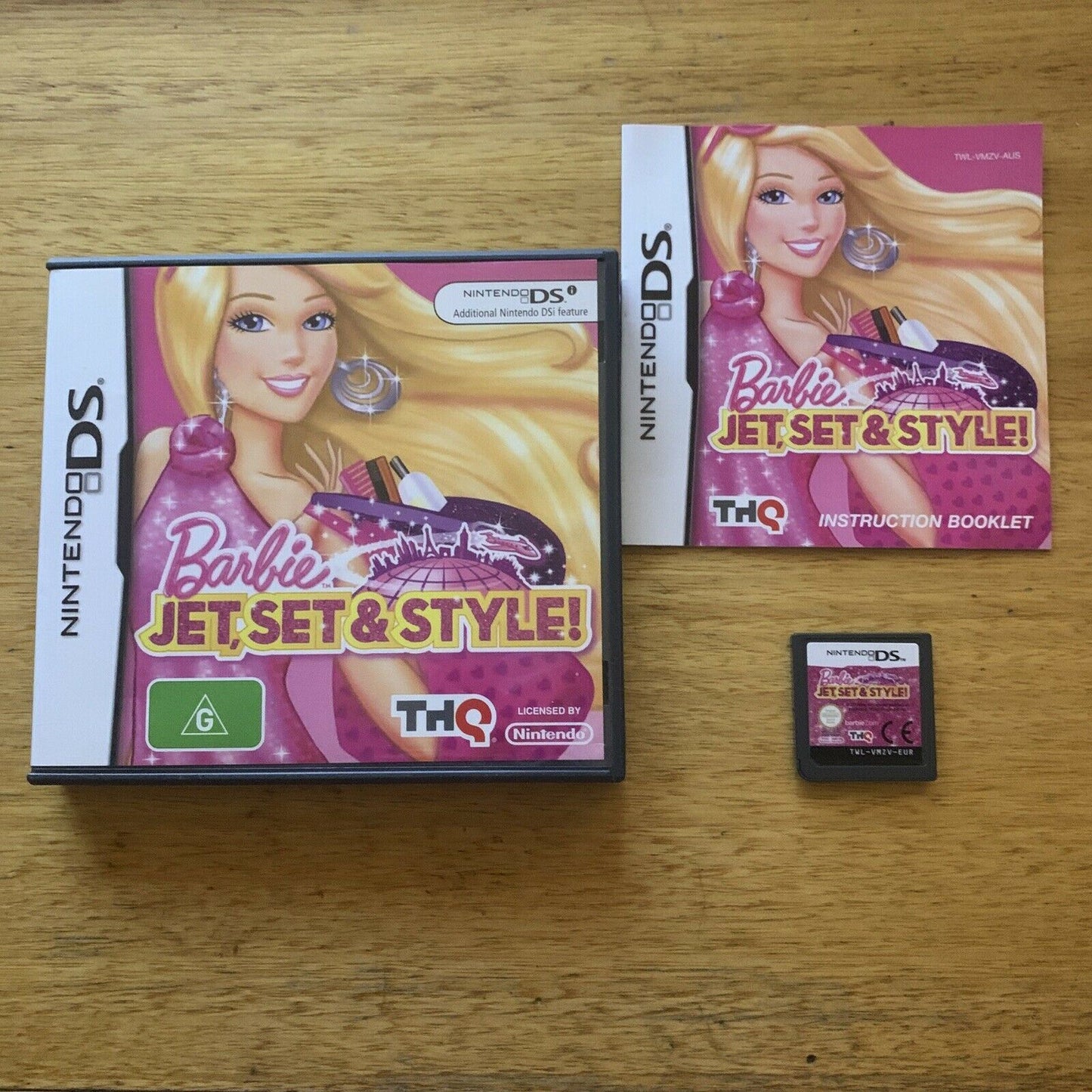 Barbie: Jet, Set and Style - Nintendo DS Game (complete with Manual)