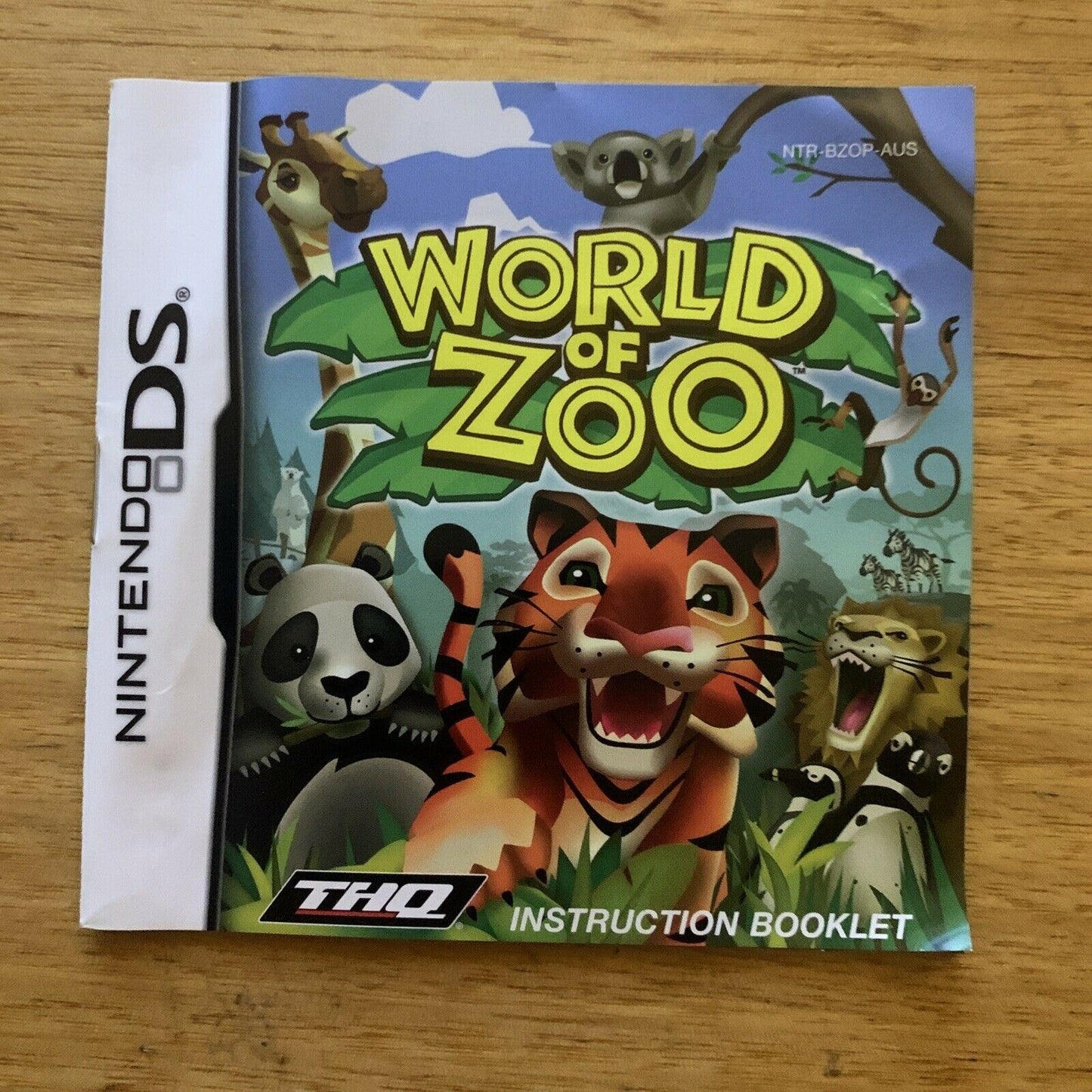 World of Zoo - Nintendo DS 2DS 3DS Game Complete with Manual