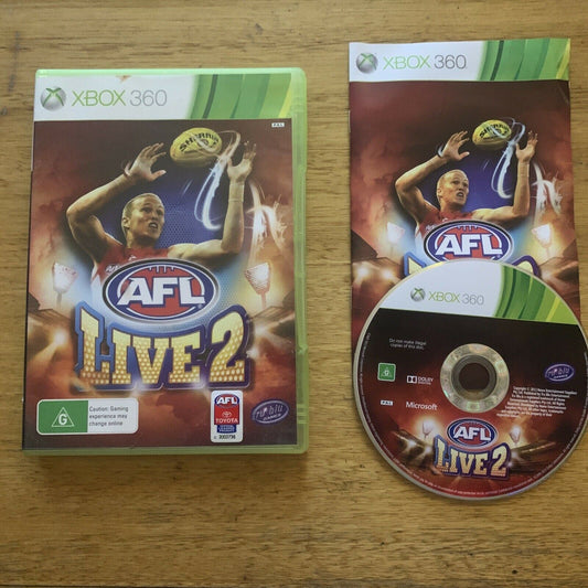 AFL live 2 - Xbox 360 Game PAL with Manual