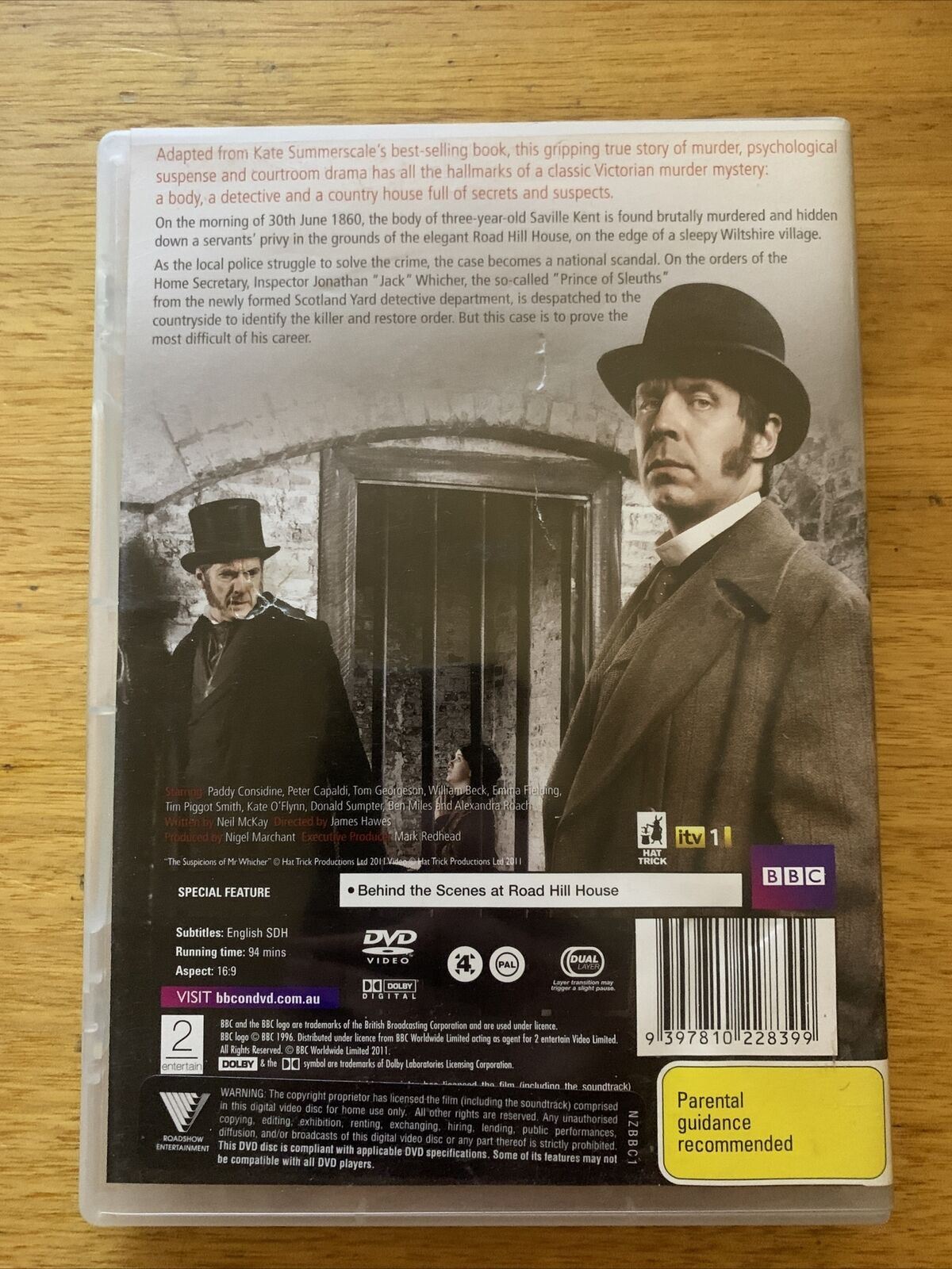 The Suspicions Of Mr. Whicher - The Murder at Road Hill House (DVD, 2011)