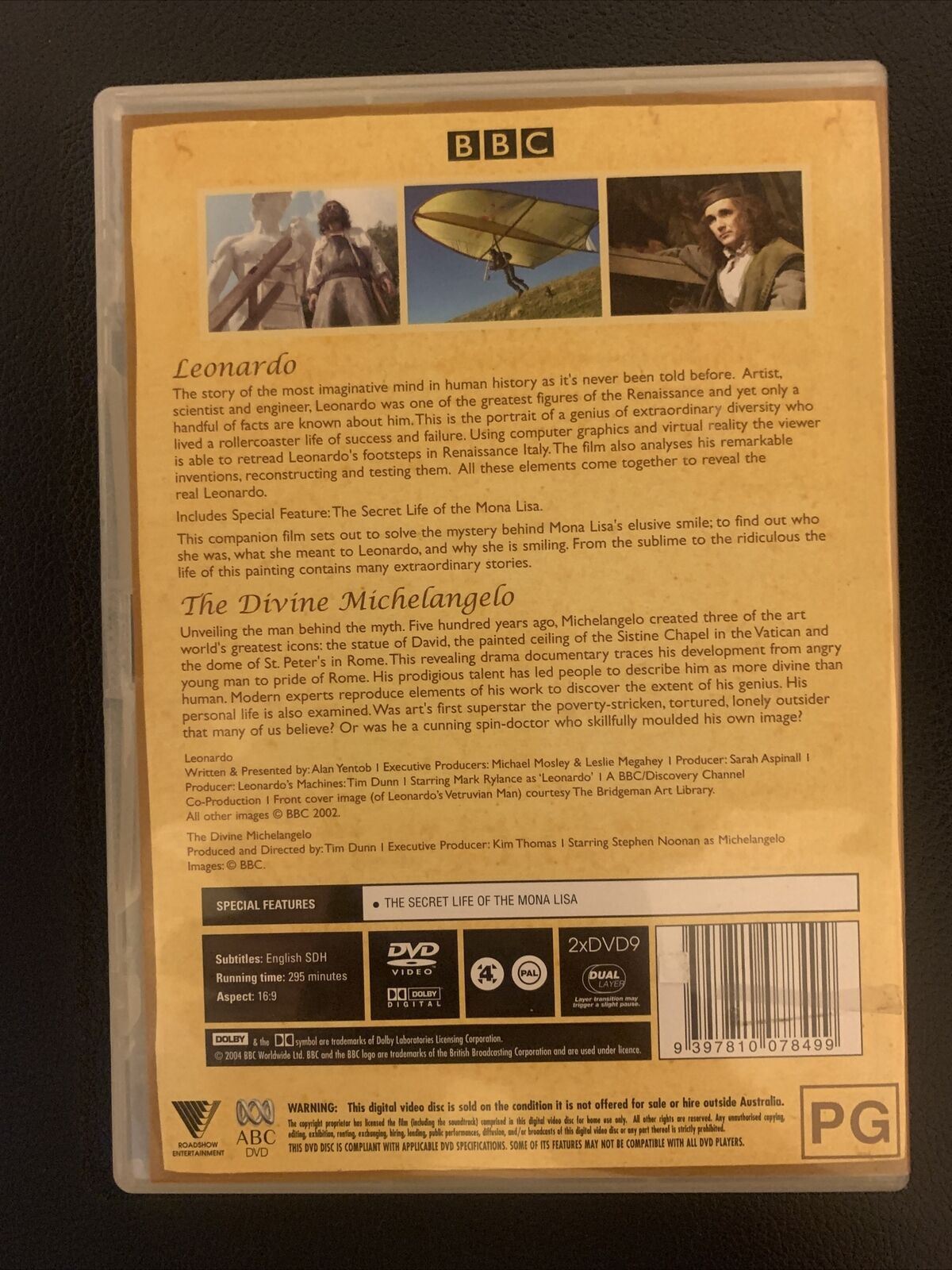 Leonardo & The Divine Michelangelo (DVD, 2004, 2-Disc Set) Documentary