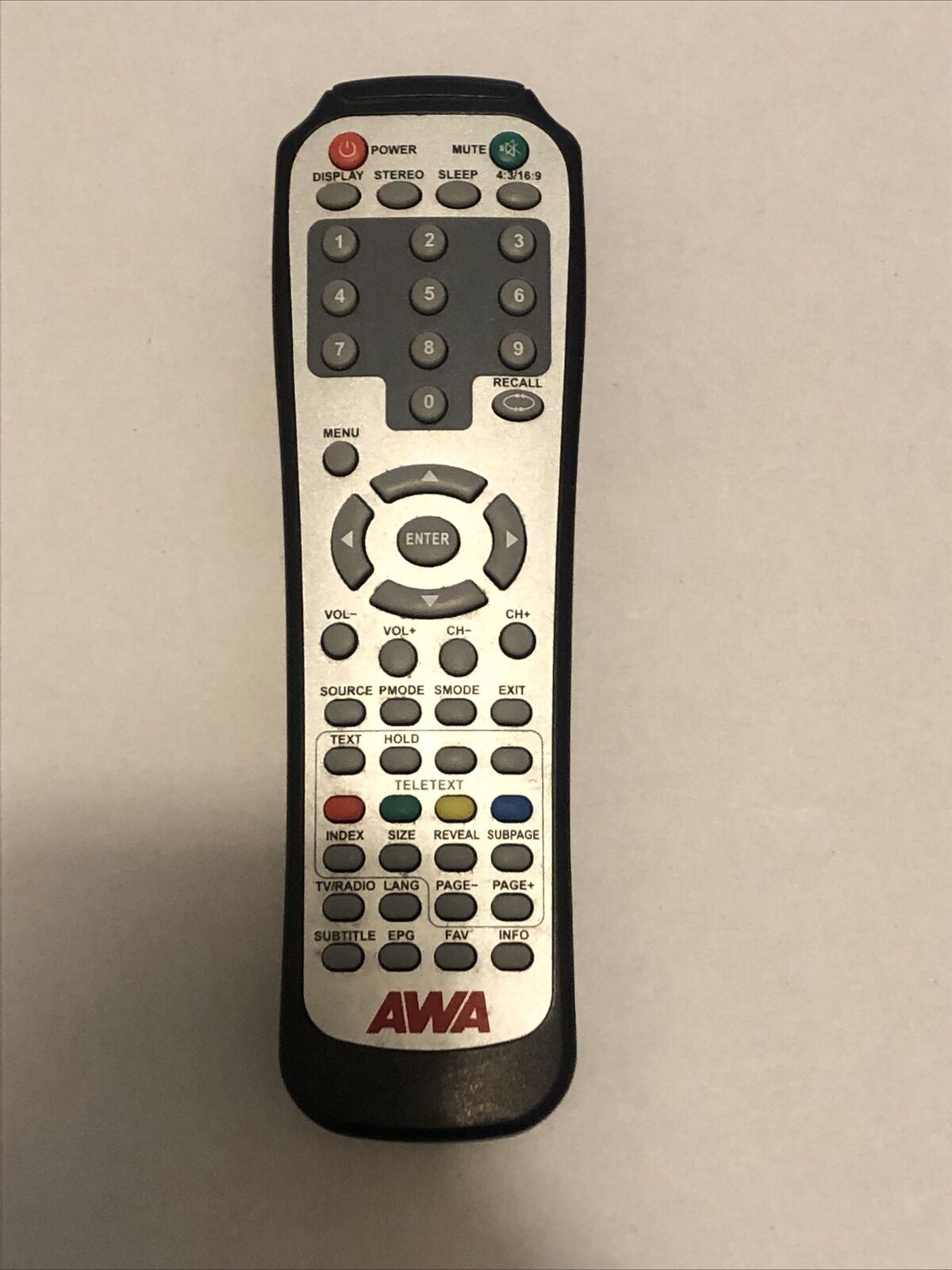 Genuine AWA TV Remote Control – Retro Unit