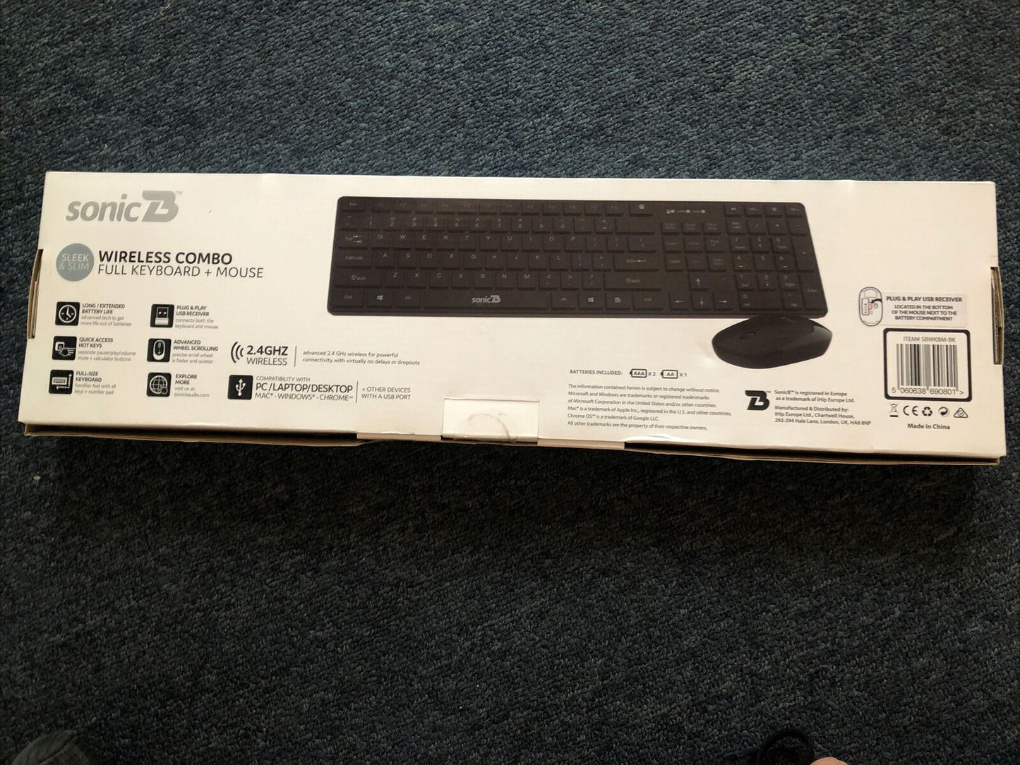 Sonic B Wireless Combo Full Keyboard + Mouse