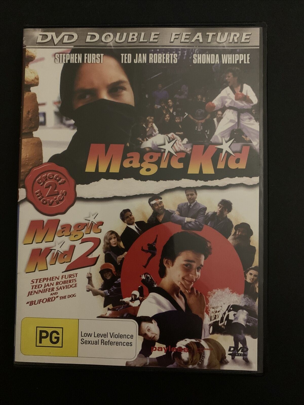 Magic Kid / Magic Kid 2 (DVD, 1993, 2-Disc Set) Stephen Furst, Shonda Whipple