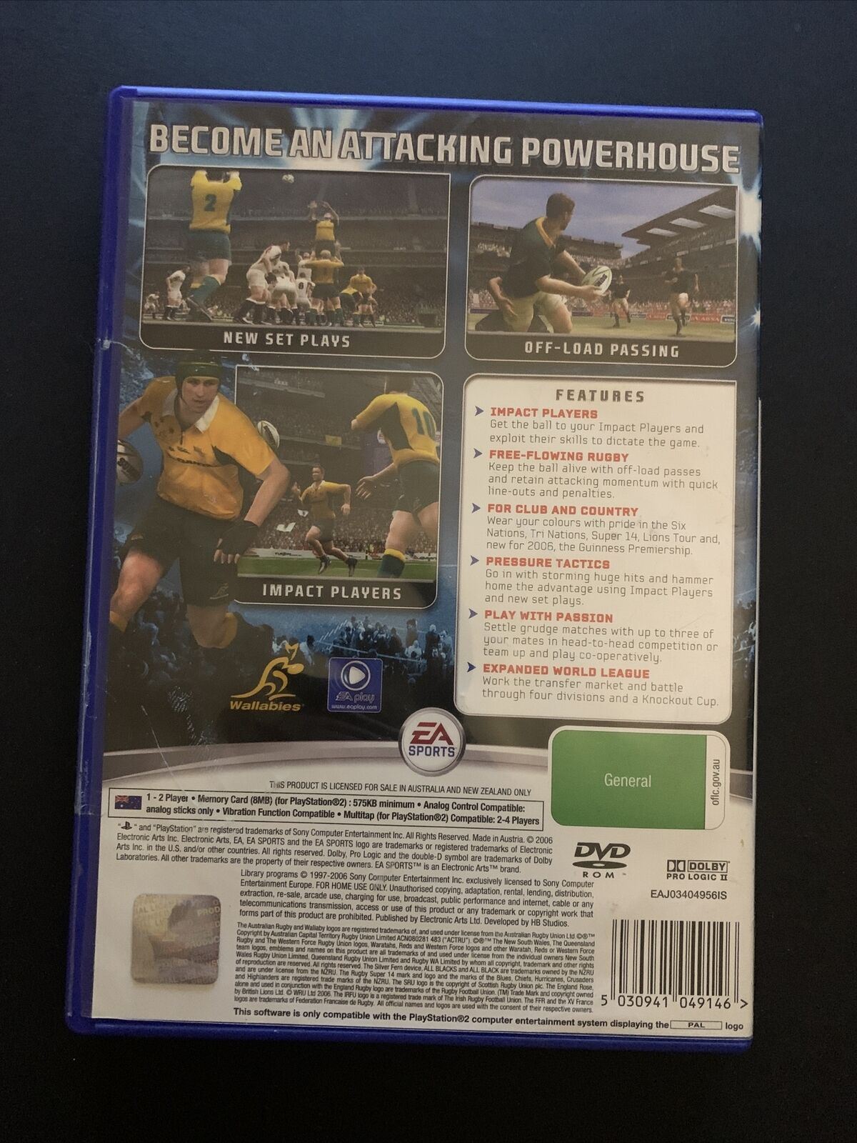 Rugby 06 - PS2 Game PlayStation 2 (PAL)