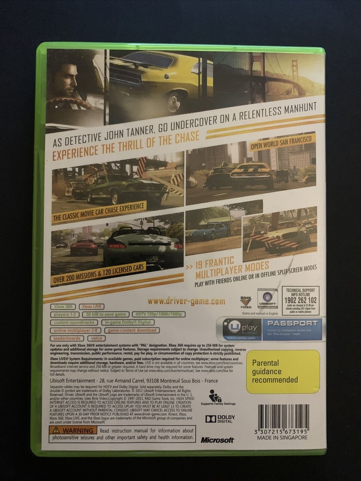 Driver: San Francisco - Microsoft Xbox 360 with Manual