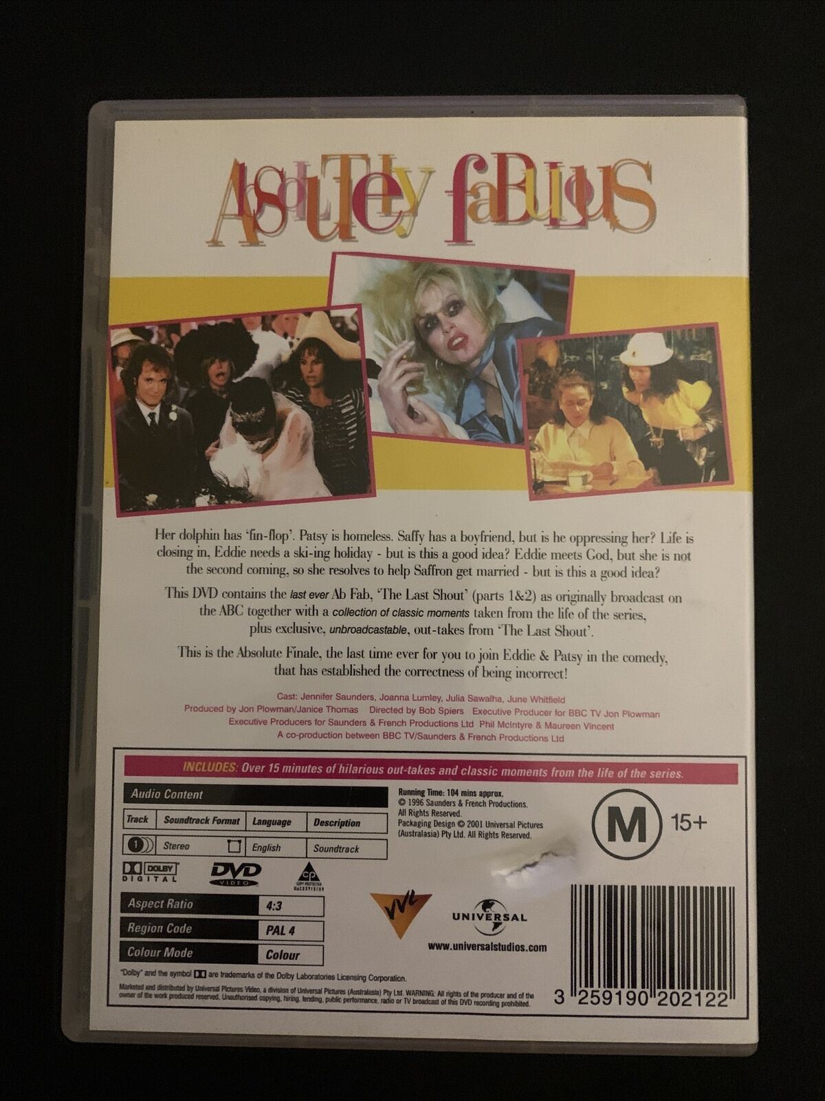 Absolutely Fabulous - The Last Shout (DVD, 1996)  Region 2,4