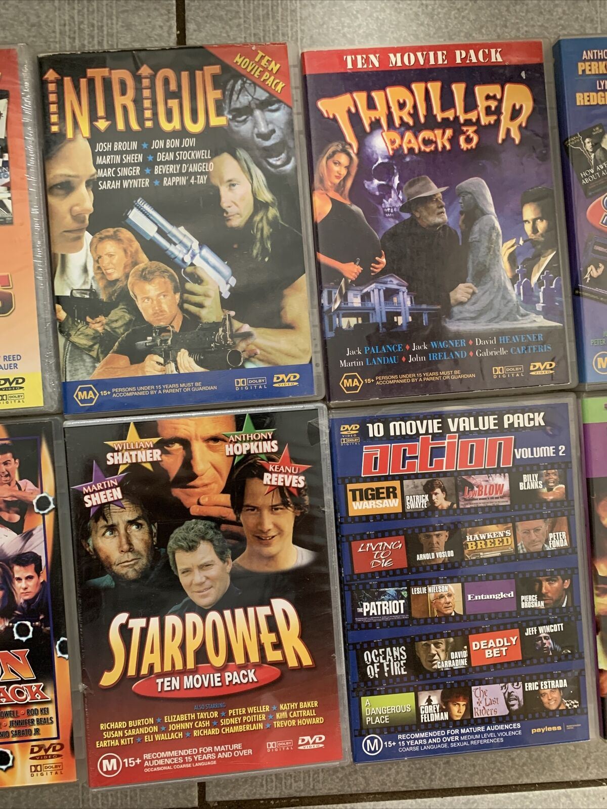 100x Action Movies! DVD Rock Hudson, Jeanne ClaudeVan Damme,  Chuck Norris more..