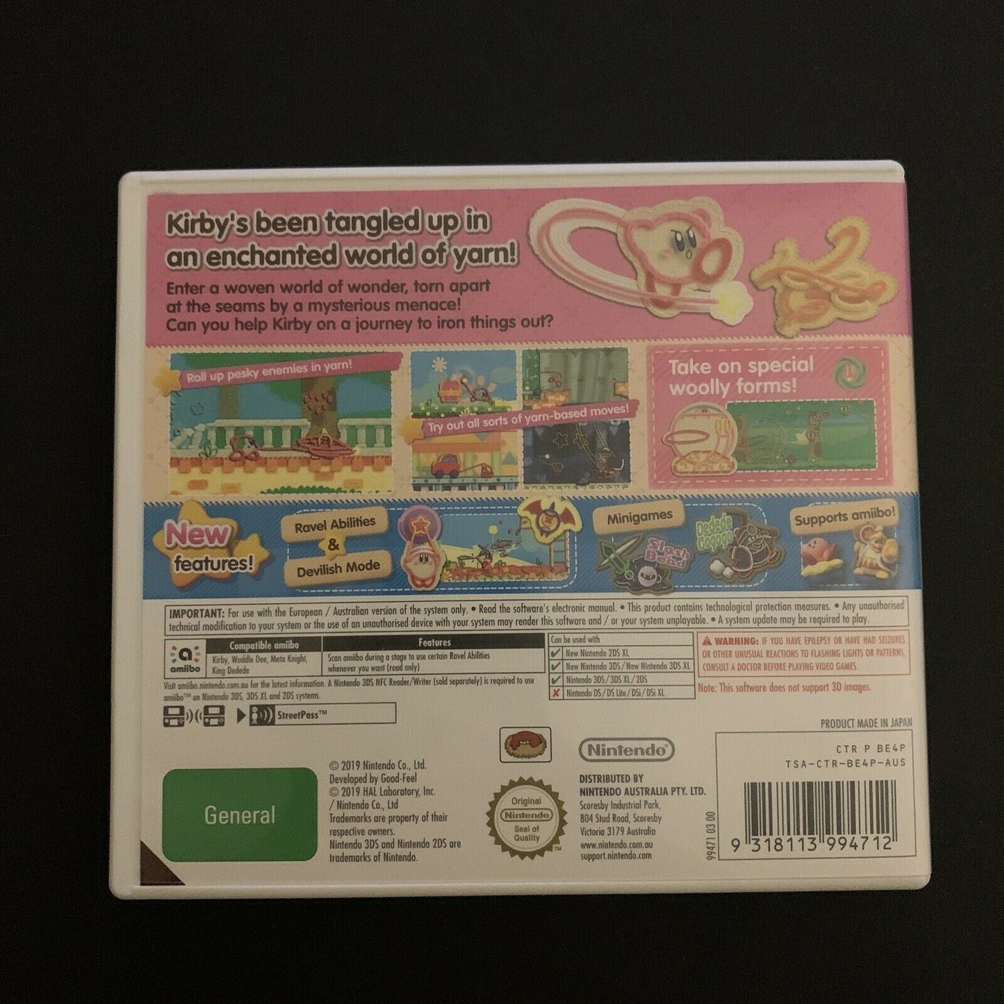 *NEW* Kirby's Extra Epic Yarn (Nintendo 3DS, 2019)