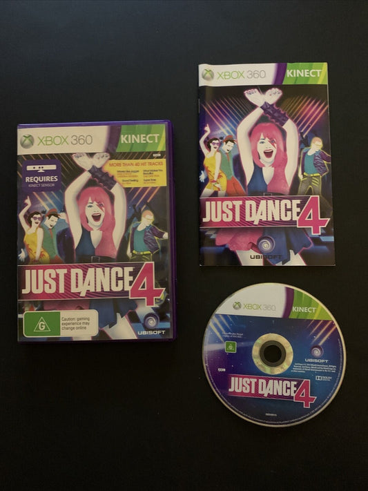 Just Dance 4 - Microsoft Xbox 360 Game PAL with Manual